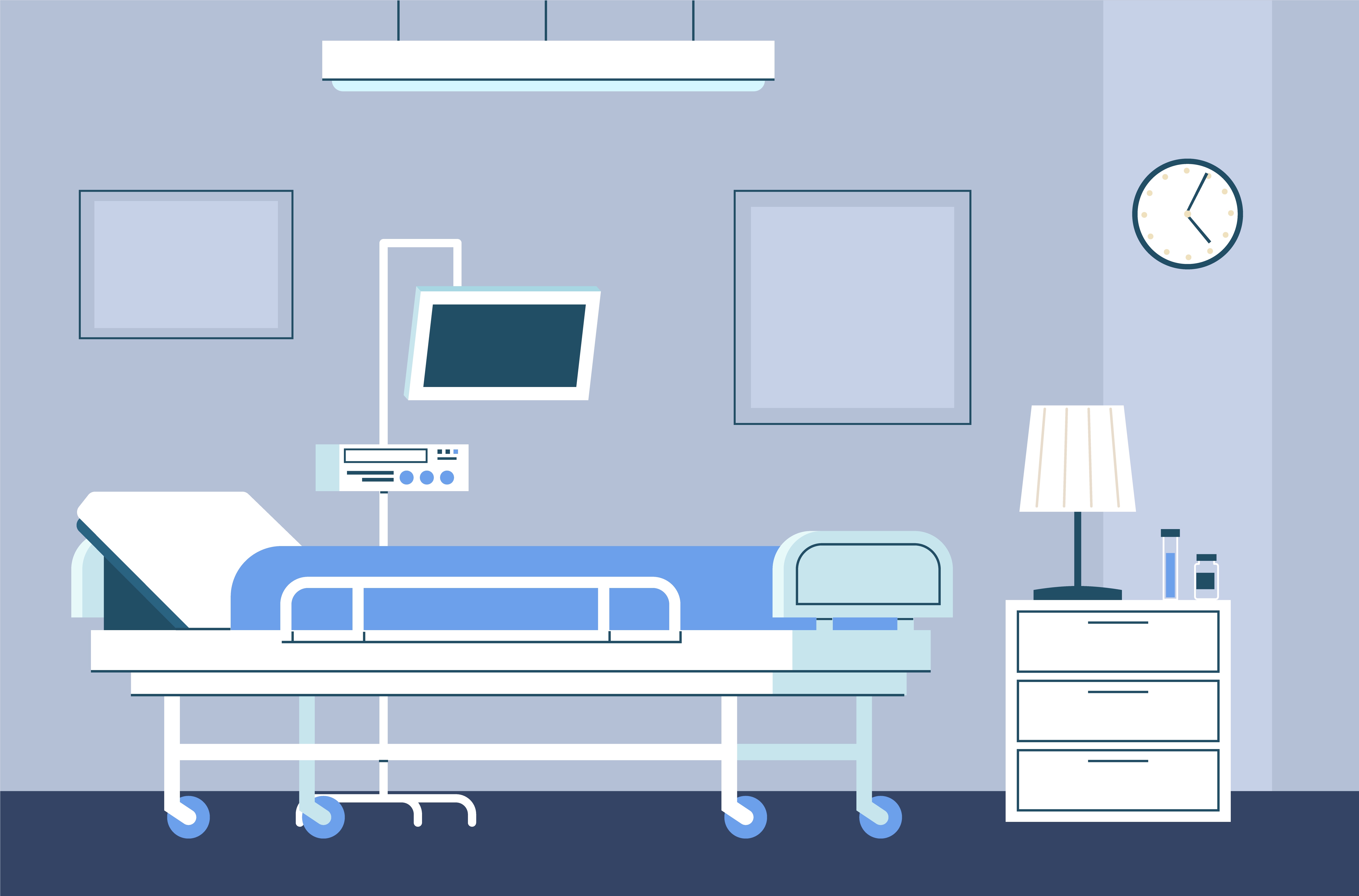 hospital room graphic